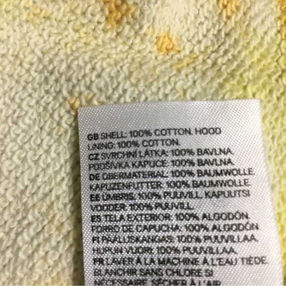 H&M Size Yellow/Green Tie Dye Hoodie Sweater - Picture 14 of 14